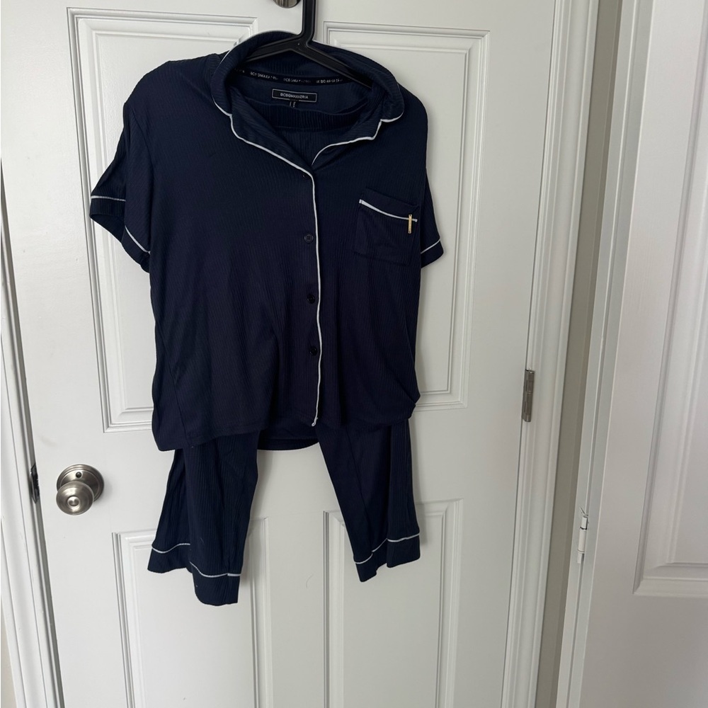 BCBGMaxAzria Navy Blue Pajama Set